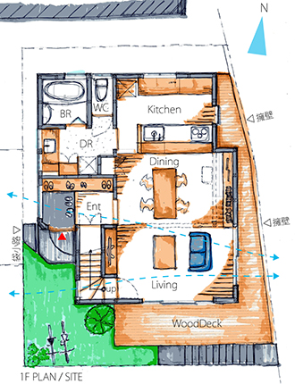 　埼玉県富士見市の新築住宅　「富士見市フタハコの家」