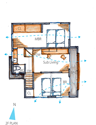 　埼玉県富士見市の新築住宅　「富士見市フタハコの家」