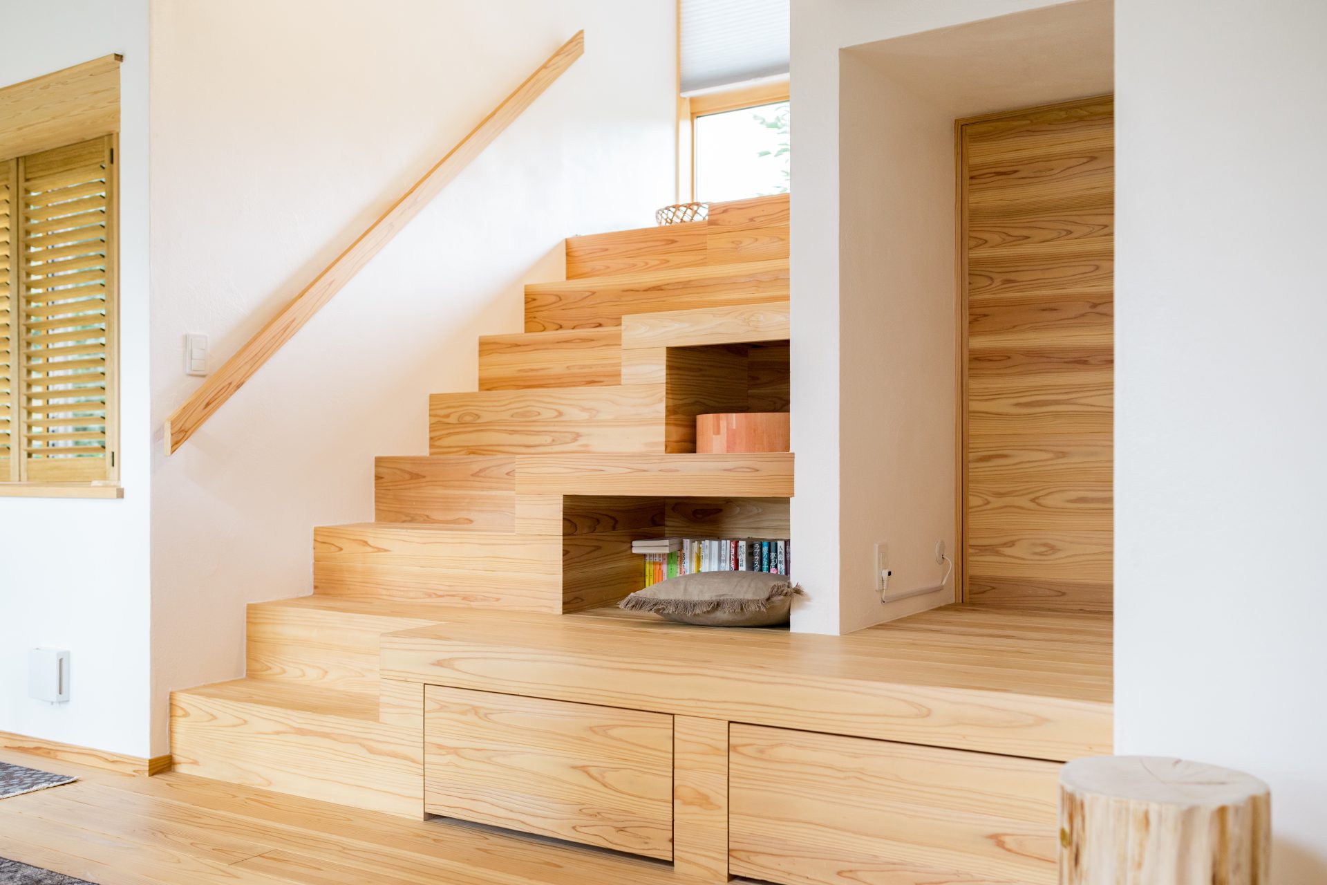 プラスチックフリーの暮らしを求めて自然素材の家　薪ストーブや屋根テラスの家