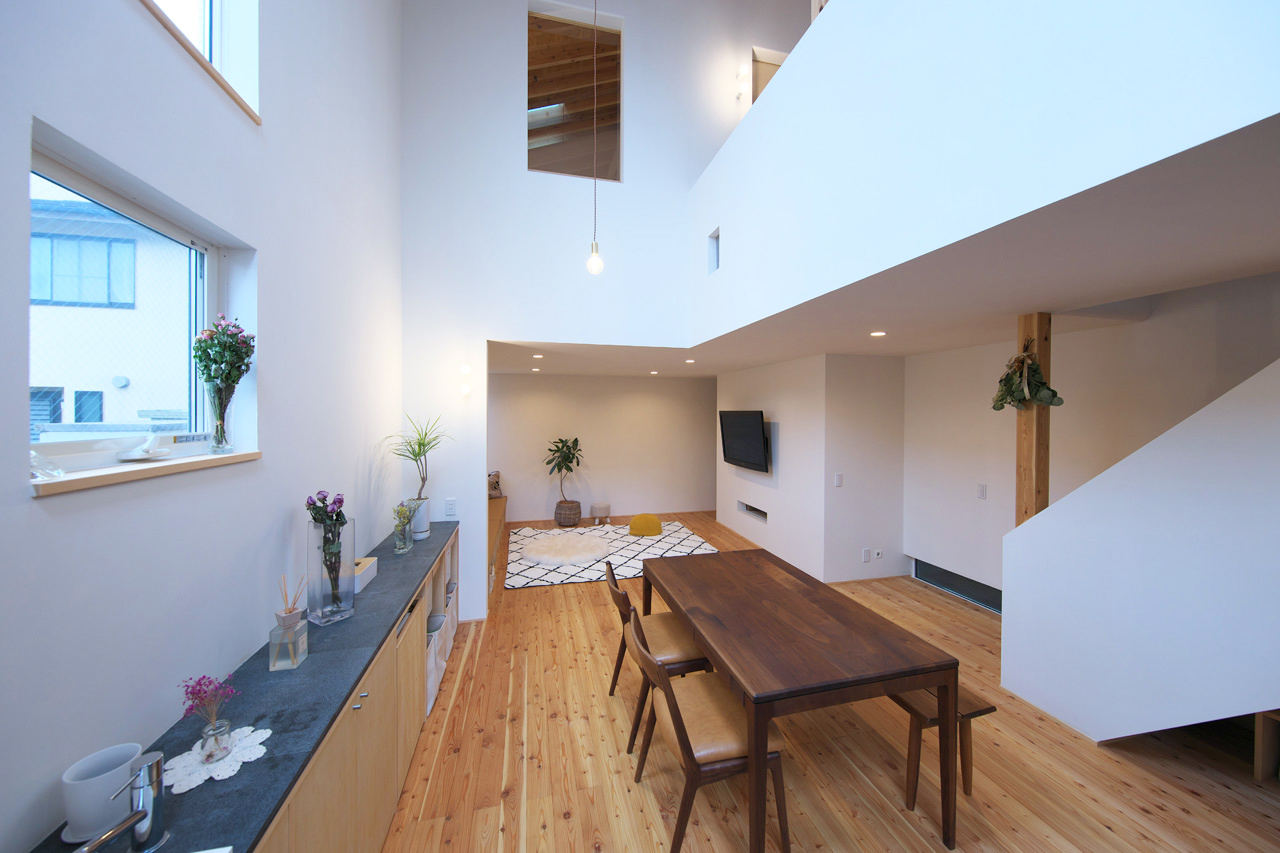 群馬県高崎市の「ノースライト・中庭の家」